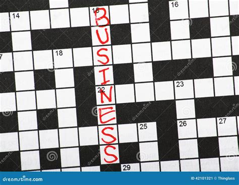 business crossword clue